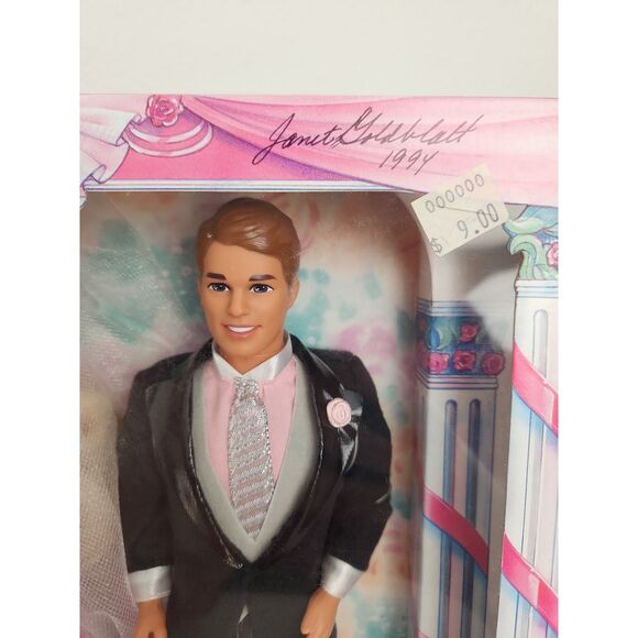 RARE Designer Signed Mattel Wedding Fantasy Special Edition Barbie Bride Groom - Picture 2 of 12